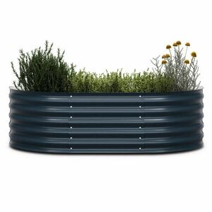 Blumfeldt High Grow Extended, magaságyás, 150x43x60 cm, hullámos acéllemezből, egyszerű összeszerelés, rozsda- és fagyálló kép