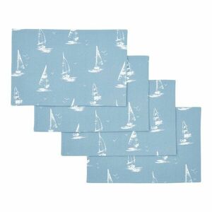 Pamut tányéralátét szett 4 db-os 30x46 cm Salcombe Boats – Catherine Lansfield kép