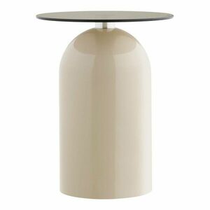 Kerek tárolóasztal üveg asztallappal ø 40 cm Ravello – House Nordic kép
