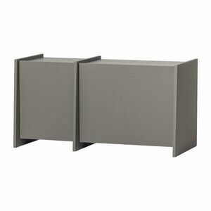 Szürke TV-állvány kőrisfa dekorral 102x53x44 cm Brock – WOOOD kép