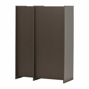 Sötétbarna szekrény kőrisfa dekorral 102x140x44 cm Brock – WOOOD kép