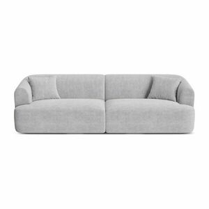 Világosszürke kordbársony kanapé 255 cm Campi – Cosmopolitan Design kép