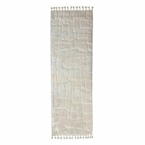 Krémszínű futószőnyeg 80x300 cm Esra Cobbled – Flair Rugs kép