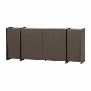 Sötétbarna komód kőrisfa dekorral 200x85x44 cm Brock – WOOOD kép