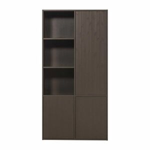 Sötétbarna borovi fenyő moduláris szekrény 108x215 cm Meggy – WOOOD kép