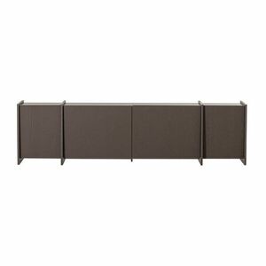Sötétbarna TV-állvány kőrisfa dekorral 200x53x44 cm Brock – WOOOD kép