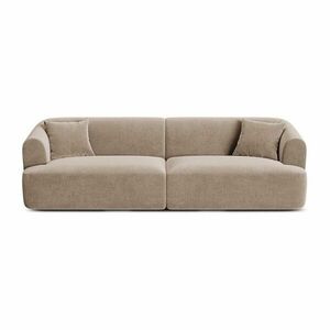 Világosbarna bársony kanapé 255 cm Campi – Cosmopolitan Design kép
