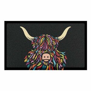 PVC lábtörlő 40x70 cm Highland Cow – Artsy Doormats kép