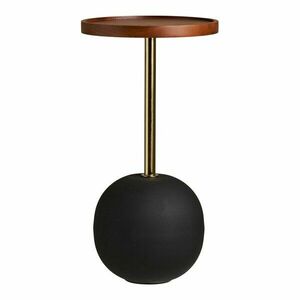 Kerek tárolóasztal mangófa asztallappal ø 30 cm Sirone – House Nordic kép