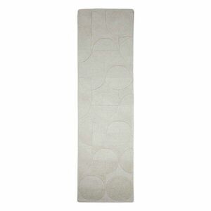 Elefántcsont színű kézi szövésű gyapjú futószőnyeg 60x230 cm Gigi – Flair Rugs kép