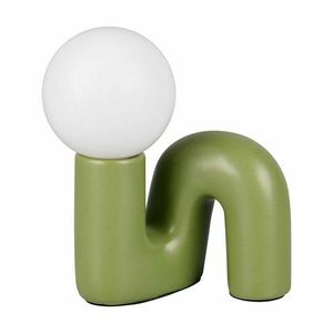 Zöld kerámia asztali lámpa (magasság 21, 5 cm) Quinn – Reality kép
