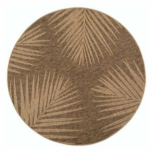 Barna kerek kültéri-beltéri szőnyeg ø 80 cm Timber 1403 – Ayyildiz Carpets kép