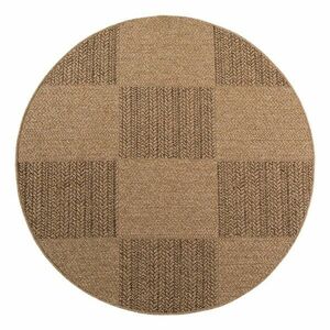 Barna kerek kültéri-beltéri szőnyeg ø 120 cm Timber 1405 – Ayyildiz Carpets kép
