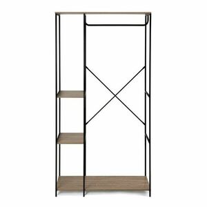 Fekete acél előszoba bútor 90x170x40 cm Aris – Bonami Essentials kép