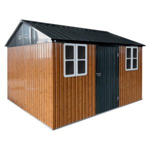 Fém kerti szerszámtároló ház, barna/antracit, 3, 6x3, 1x2, 5 m, GABKO kép