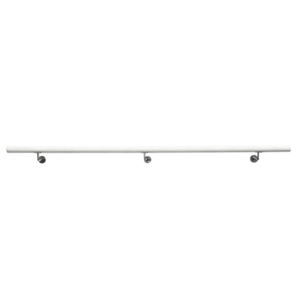 Fogantyú/korlát, tömör fa, fehér, 200 cm, MANEL TYP 2 kép