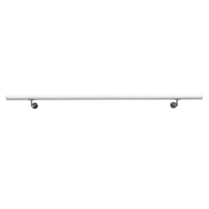 Fogantyú/korlát, tömör fa, fehér, 150 cm, MANEL TYP 3 kép
