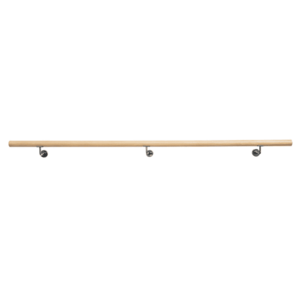 Fogantyú/korlát, tömör fa, természetes, 250 cm, MANEL TYP 4 kép