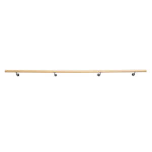 Fogantyú/korlát, tömör fa, természetes, 300 cm, MANEL TYP 5 kép