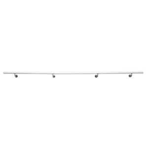 Fogantyú/korlát, tömör fa, fehér, 300 cm, MANEL TYP 5 kép