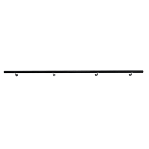 Fogantyú/korlát, tömör fa, fekete, 300 cm, MANEL TYP 5 kép
