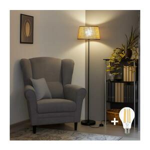 BRILAGI - LED állólámpa CERIA 1xE27/40W/230V, átm. 35 cm, bézs/fekete SA2187+EG781083 kép