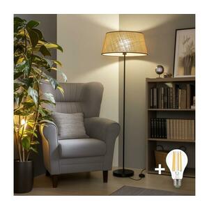 BRILAGI - LED állólámpa CERIA 1xE27/40W/230V átm. 50 cm bézs/fekete SA2187+EG781084 kép