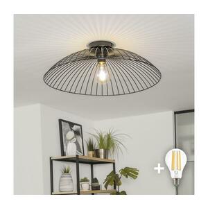 BRILAGI - LED felületre szerelhető csillár CERIA WIRE 1xE27/40W/230V, átm. 60 cm, fekete BG3988+EG300161 kép
