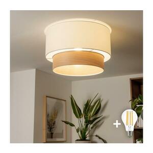 BRILAGI - LED felületre szerelt csillár CERIA 1xE27/40W/230V Ø 50 cm fehér/bézs BG3988+EG781089 kép
