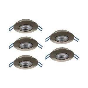 Eglo 300194 - 5 darabos GEDREZ beépíthető mennyezeti LED lámpatest LED/4, 9W/230V, átm. 9 cm, króm 300194 kép