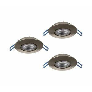 Eglo 300193 - 3 db-os LED beépíthető lámpa szett GEDREZ LED/4, 9W/230V átm. 9 cm króm 300193 kép