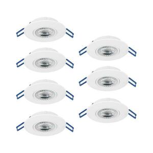 Eglo 300186 - 7 db-os szett GEDREZ beépíthető lámpa LED/4, 9W/230V, átm. 9 cm, fehér 300186 kép