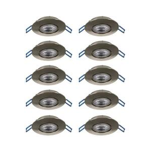 Eglo 300196 - 10 darabos LED szett beépíthető mennyezeti lámpa GEDREZ LED/4, 9W/230V átm. 9cm króm 300196 kép
