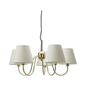 ByRydens 4202720-6509 - LYNF kábeles csillár, 5xE14/8W/230V, sárgaréz/fehér 4202720-6509 kép