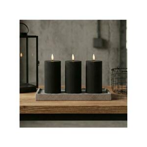 Estilo Home BRILLO 3 darabos LED gyertya szett LED/2xAA 15 cm fekete + távirányító 5905623255217 kép