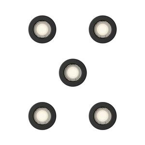 Philips - 5 darabos PERIDOT beépíthető lámpatest 1xGU10/7W/230V, fekete 872110303715200 kép