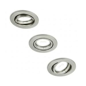 Philips - PERIDOT 3 darabos süllyesztett lámpatest szett, 1x GU10/7W/230V, ezüstszínű 872110303699500 kép