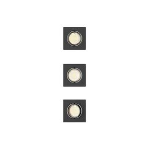 Philips - 3 darabos PERIDOT süllyesztett lámpatest készlet, 1x GU10/7W/230V, fekete 872110303703900 kép