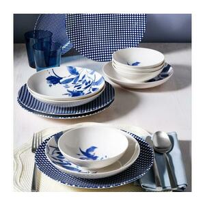 14 darabos étkészlet fehér/kék/porcelán 387GRP1387 kép