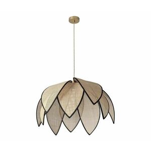 Osram - DECOR RATTAN zsinóros függeszték 1×E27/15W/230V, Ø 67 cm, bézs/fekete 4058075847224 kép