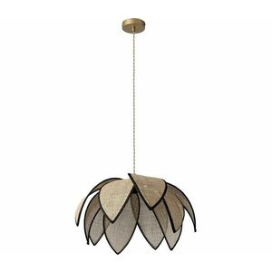 Osram - DECOR RATTAN kábellel szerelt függőlámpa 1xE27/15W/230V Ø 48 cm bézs/fekete 4058075847248 kép