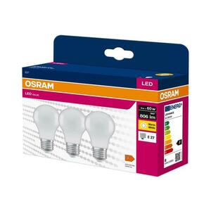 SZETT 3x LED izzó A60 E27/8W/230V 3000K - Osram 4058075629004 kép
