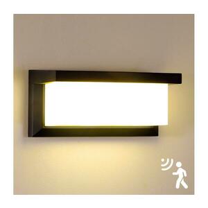 BRILAGI-LED Kültéri fali lámpa érzékelővel BRICKY LED/12W/230V fekete IP54 BRI076 kép