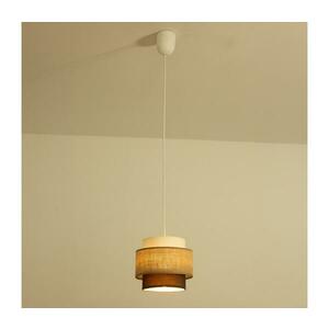 BRILAGI - RESNA kábeles függőlámpa 1xE27/60W/230V, átmérő 20 cm, bézs/fekete H0443 kép