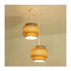 BRILAGI - RESNA kábelre függesztett csillár 2xE27/60W/230V Ø 30 cm barna/bézs H0373 kép