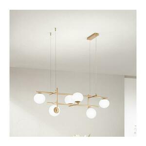 Ondaluce - JEWEL csillár kábelen 6xE14/10W/230V arany/fehér SO.JEWEL/6-ORO kép