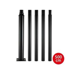 Brilagi - Fém rúd kültéri lámpaoszlophoz, 5 m, átmérő 58 mm, fekete BRI783 kép