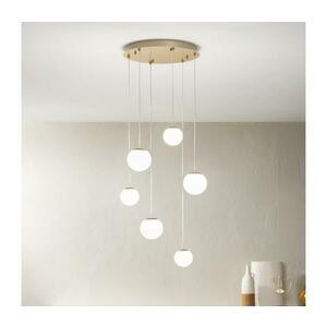 Ondaluce - LED csillár kábelen SANTOS LED/48W/230V átm. 45 cm arany/fehér SO.SANTOS/6-ORO kép