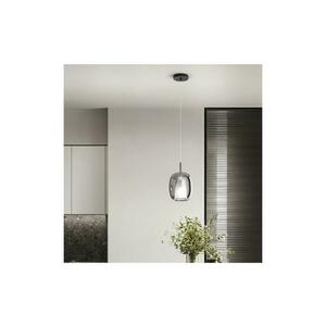 Ondaluce - TH kábeles függőlámpa 1xE27/15W/230V, átm. 19, 5 cm, fekete/füstszürke SO.TH/3-FUME kép