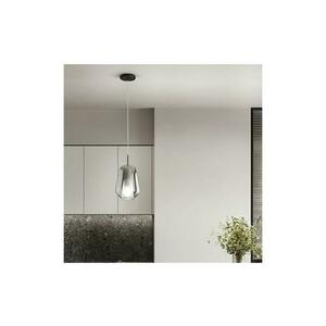 Ondaluce - TH kábellel függesztett lámpa 1xE27/15W/230V, Ø 19 cm, fekete/füstszürke SO.TH/1-FUME kép